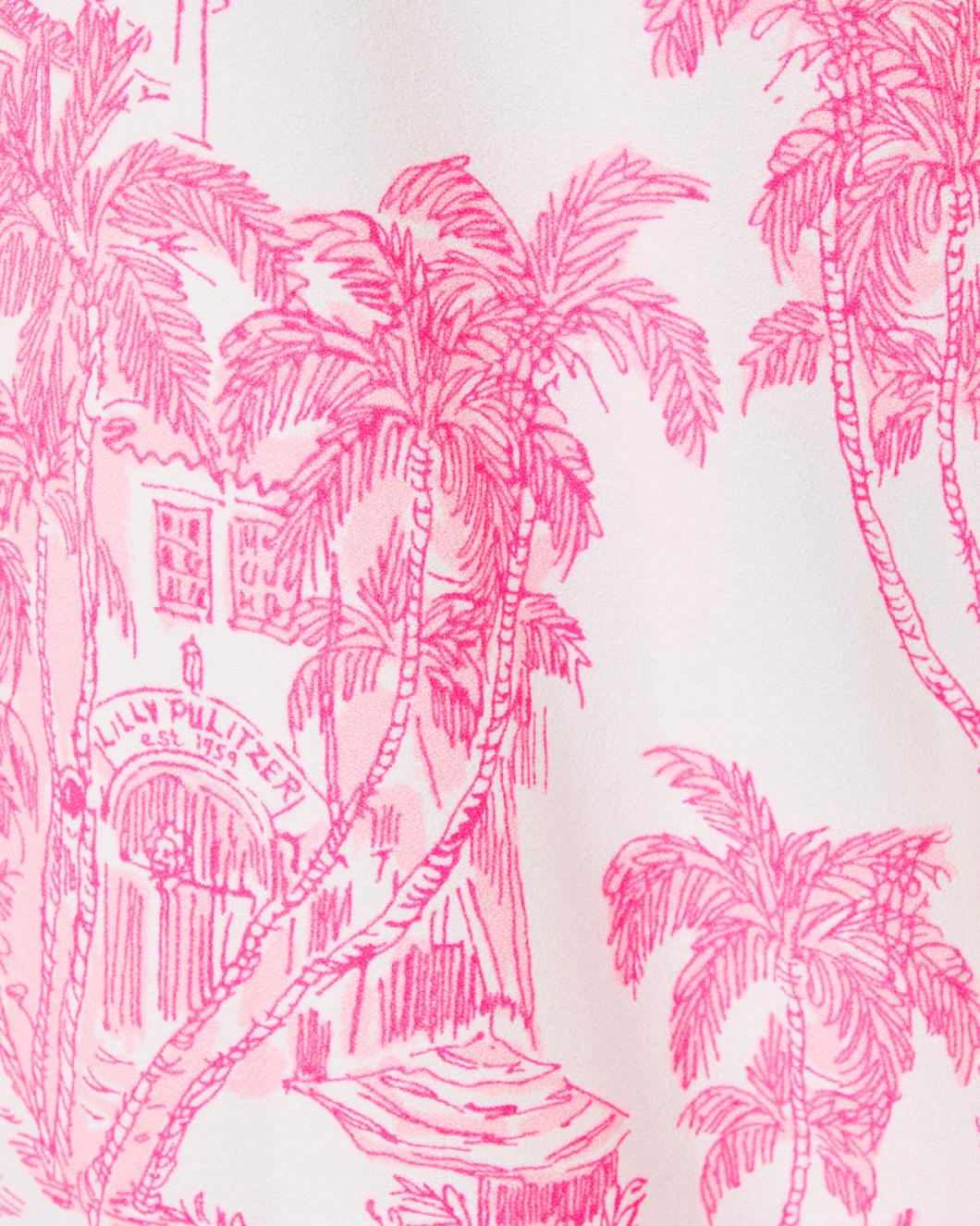 Lilly Pulitzer Kailee Sleeveless Ruffle Top Resort White Pb Anniversary Toile | Women Tops