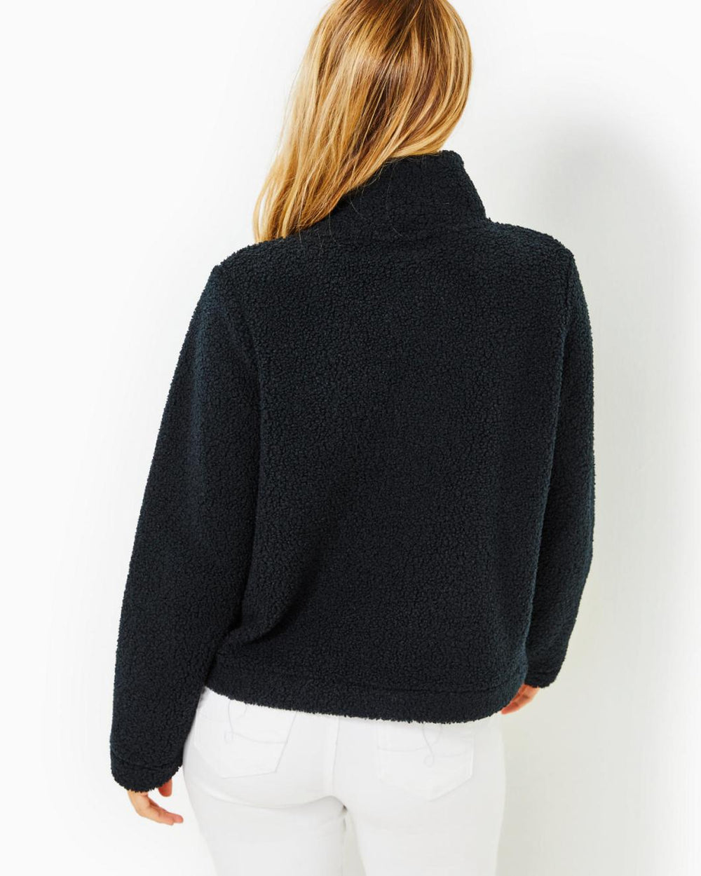 Lilly Pulitzer Kamey Sherpa Jacket Onyx | Women Tops