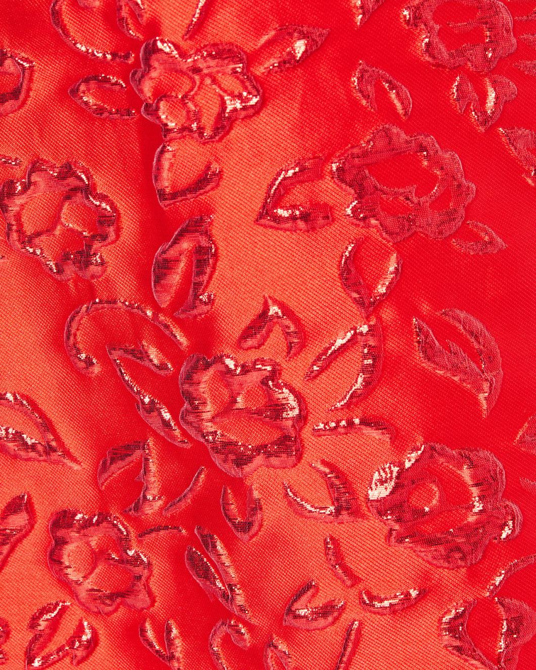 Lilly Pulitzer Kataleya Strapless Jacquard Dress Amaryllis Red Puff Floral Brocade | Women Fit &amp; Flare Dresses