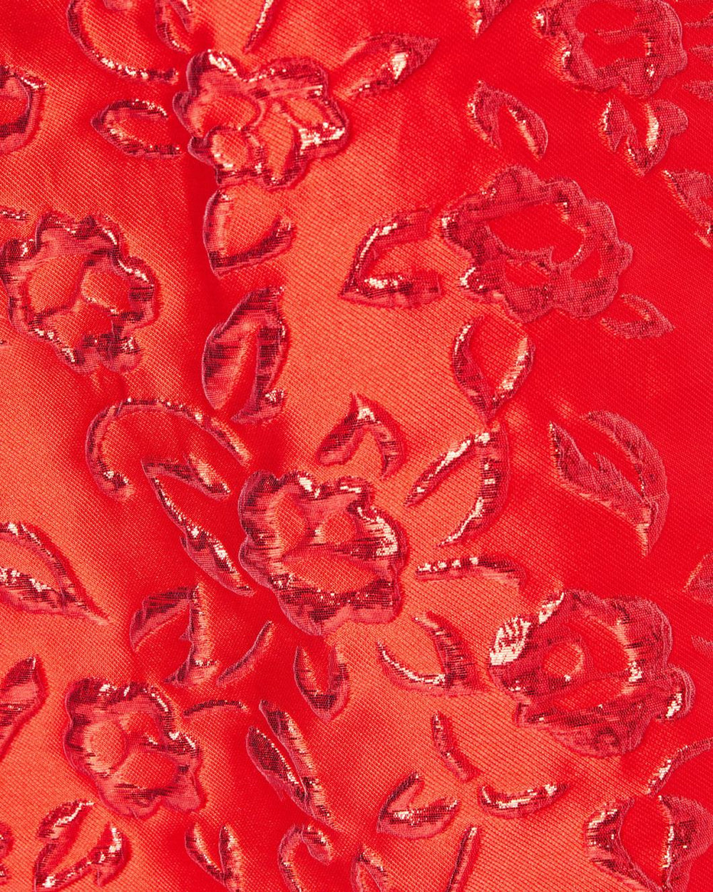 Lilly Pulitzer Kataleya Strapless Jacquard Dress Amaryllis Red Puff Floral Brocade | Women Fit &amp; Flare Dresses