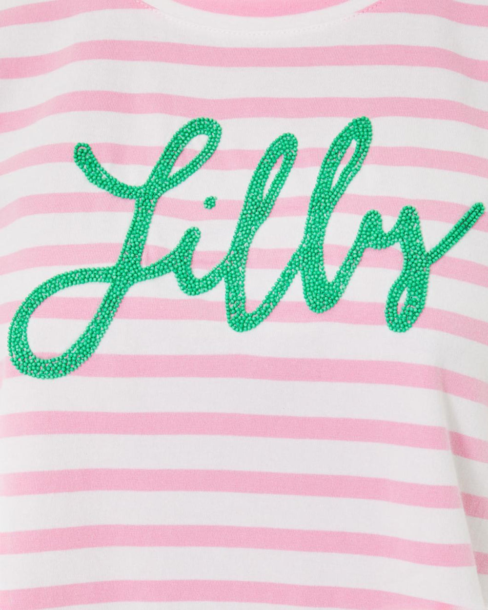 Lilly Pulitzer Keenan Cotton Top Conch Shell Pink Striped Lilly Pulitzer Embellished Top | Women Tops