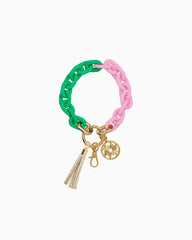 Lilly Pulitzer Key Chain Bangle Spearmint X Conch Shell Pink | Women Phone &amp; Tech