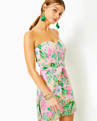 Lilly Pulitzer Kylo Strapless Skirted Romper Multi Via Amore Spritzer | Women Rompers &amp; Jumpsuits