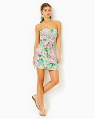 Lilly Pulitzer Kylo Strapless Skirted Romper Multi Via Amore Spritzer | Women Rompers &amp; Jumpsuits