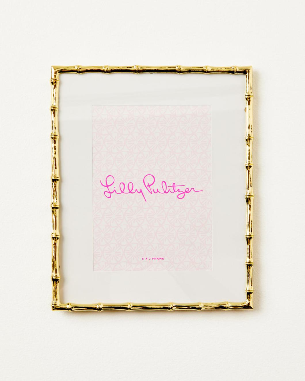 Lilly Pulitzer Large Bamboo Frame Sea Crystals | Women Home Decor