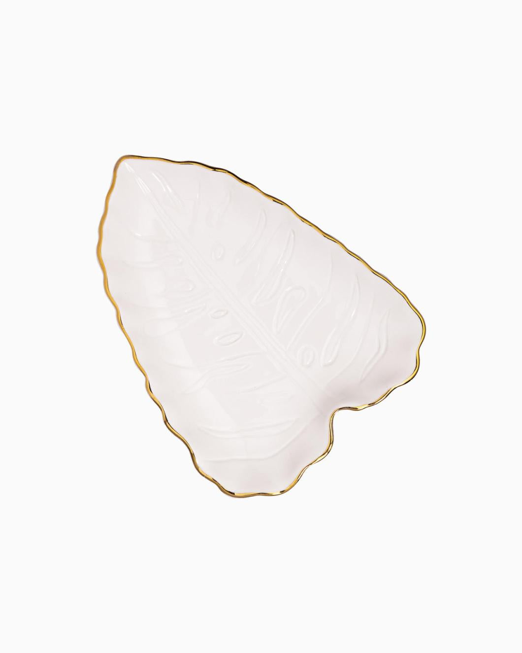 Lilly Pulitzer Leaf Trinket Tray Resort White | Women Home Decor