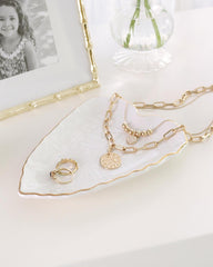 Lilly Pulitzer Leaf Trinket Tray Resort White | Women Home Decor