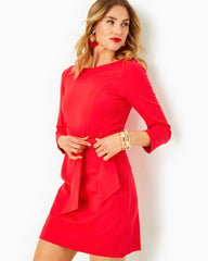 Lilly Pulitzer Leighton Straight Fit Dress Amaryllis Red | Women Straight Dresses