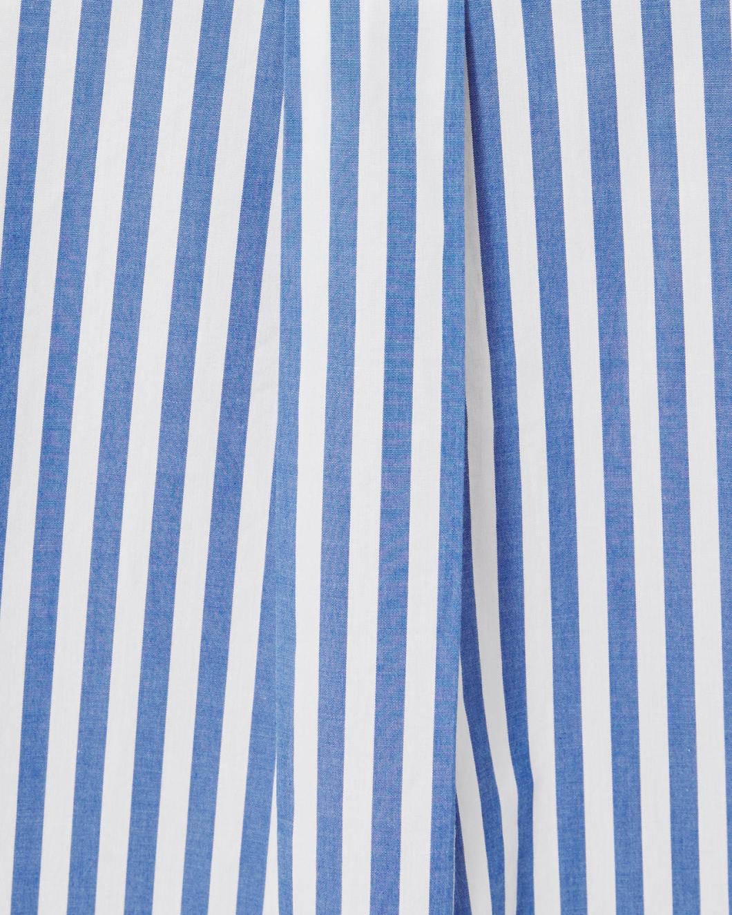 Lilly Pulitzer Lesia Relaxed Button Down Shirt Briny Blue Cabana Stripe | Women Tops