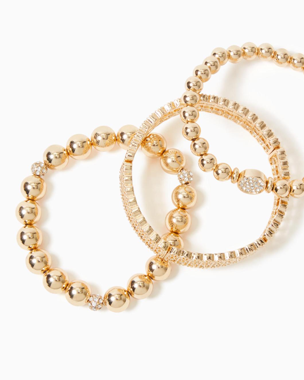 Lilly Pulitzer Lilly Lace Bracelet Set Gold Metallic | Women Jewelry