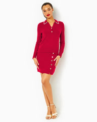 Lilly Pulitzer Lizona Sweater Poinsettia Red | Women Tops