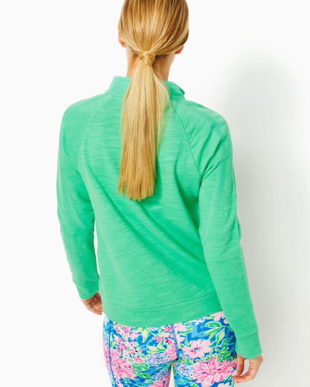 Lilly Pulitzer Luxletic Ashlee Half-Zip Pullover Spearmint | Women Tops