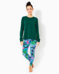 Lilly Pulitzer Luxletic Beach Comber Pullover Evergreen | Women Tops