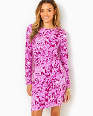 Lilly Pulitzer Lynn Long Sleeve Twist Dress Mulberry Wild Ride | Women Fitted Dresses