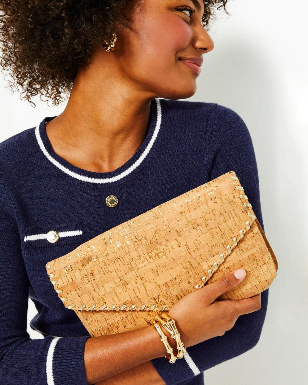 Lilly Pulitzer Madigan Cork Clutch Natural | Women Bags