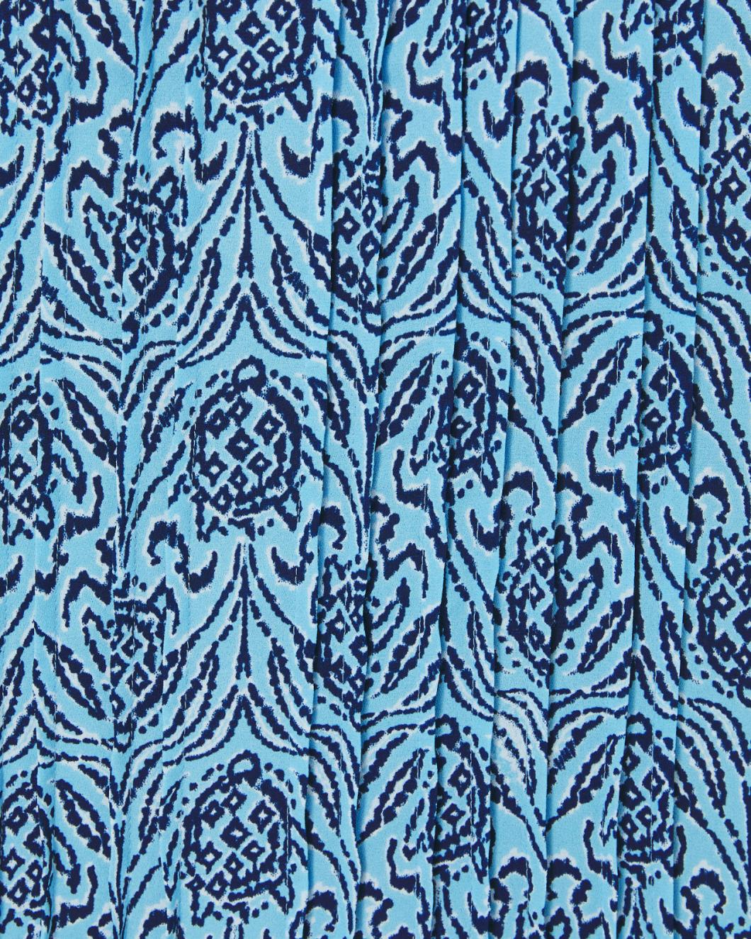 Lilly Pulitzer Marilina Tunic Top Bon Bon Blue Go Your Own Wave Engineered Tunic | Women Tops