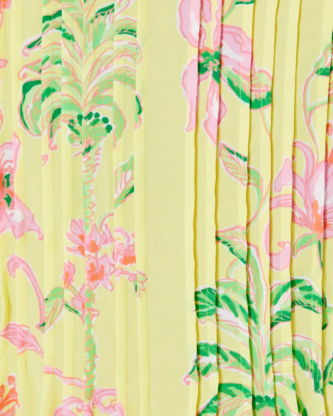 Lilly Pulitzer Marilina Tunic Top Finch Yellow Tropical Oasis Engineered Tunic | Women Tops