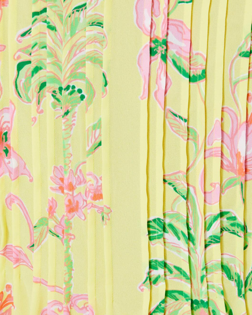 Lilly Pulitzer Marilina Tunic Top Finch Yellow Tropical Oasis Engineered Tunic | Women Tops