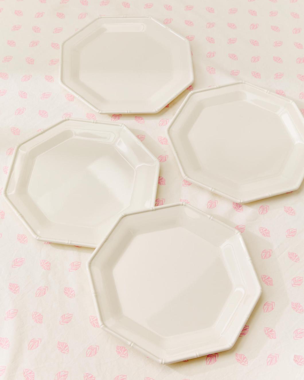 Lilly Pulitzer Melamine Dinner Plate Set Resort White | Women Home Decor