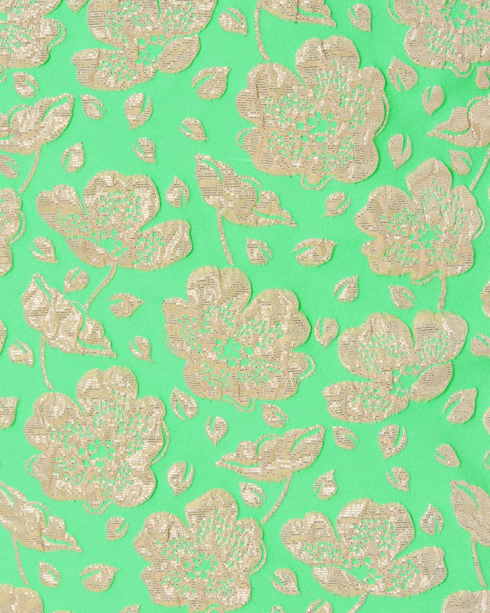 Lilly Pulitzer Melina Jacquard Midi Dress Spearmint Palm Beach Petals Brocade | Women Fitted Dresses