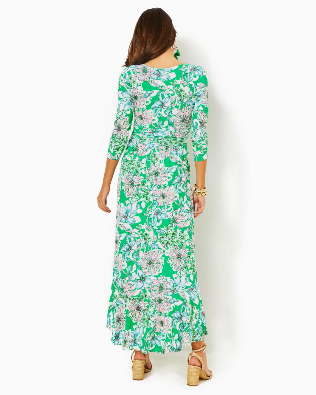 Lilly Pulitzer Moana Maxi Dress Spearmint Blossom Views | Women Fit &amp; Flare Dresses
