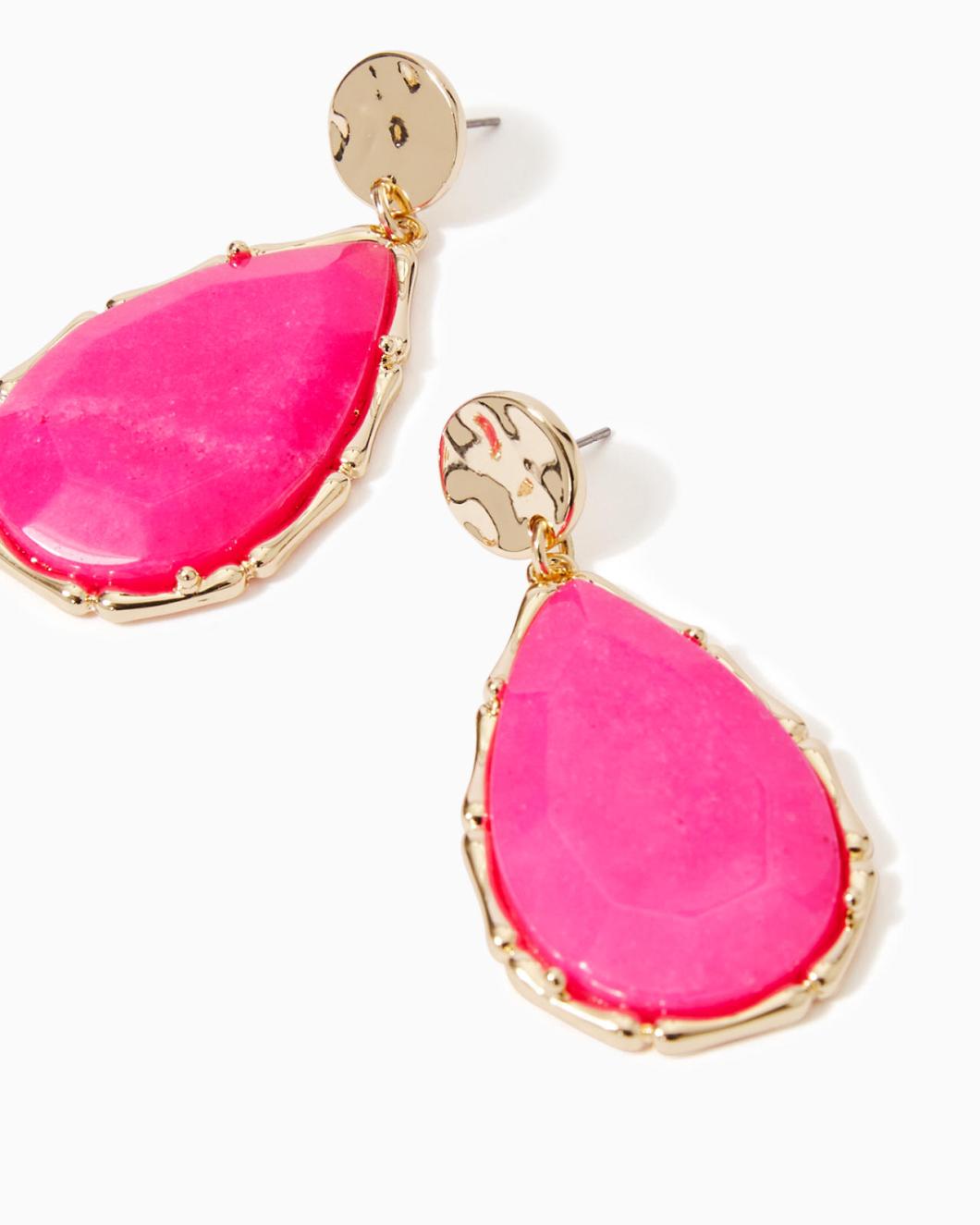 Lilly Pulitzer Moonlight Earrings Pink Palms | Women Jewelry