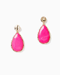 Lilly Pulitzer Moonlight Earrings Pink Palms | Women Jewelry