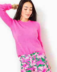 Lilly Pulitzer Morgen Sweater Heathered Cerise Pink | Women Tops