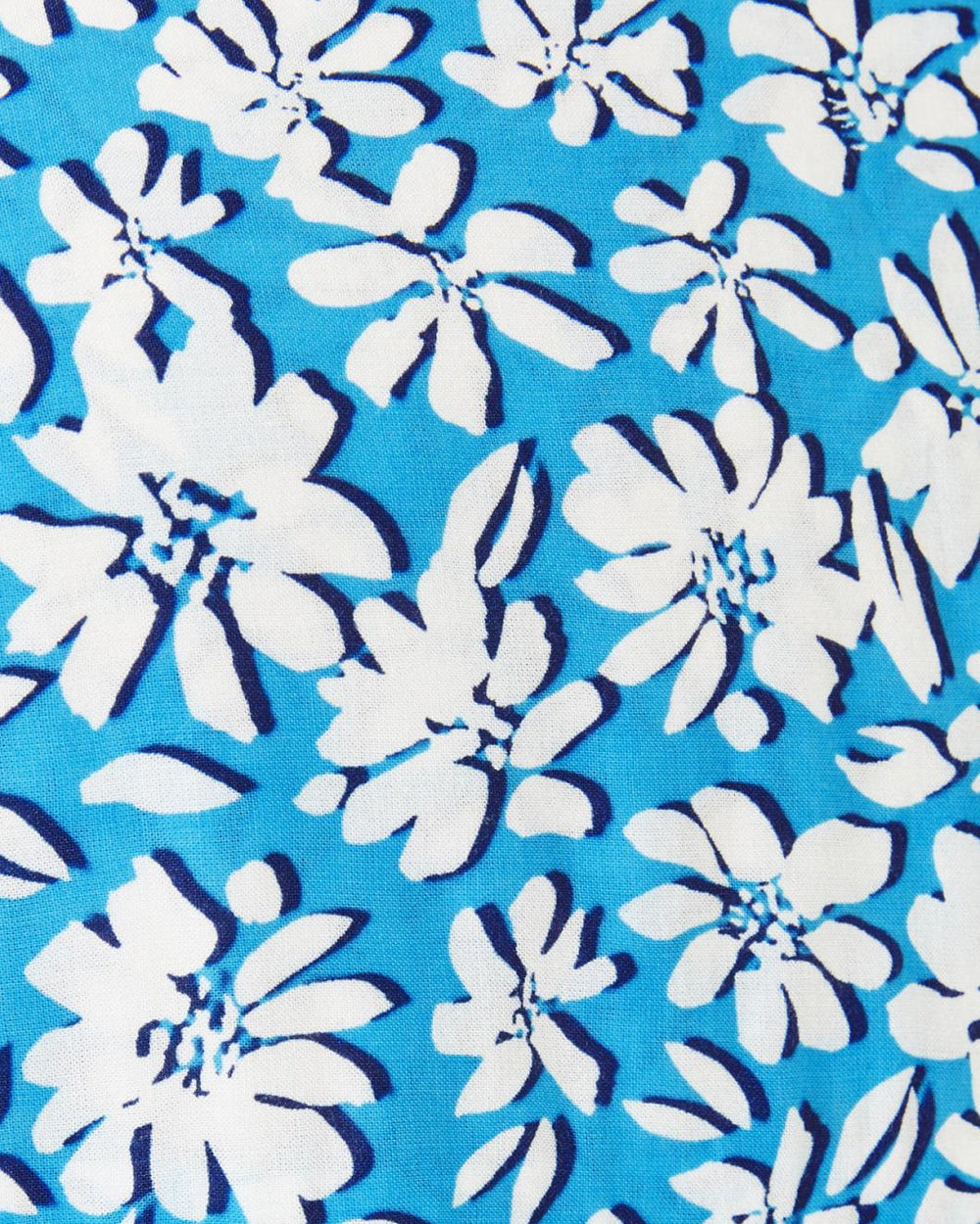 Lilly Pulitzer Natalie Shirtdress Cover-Up Lunar Blue Palm Beach Petals | Women Cover-Ups