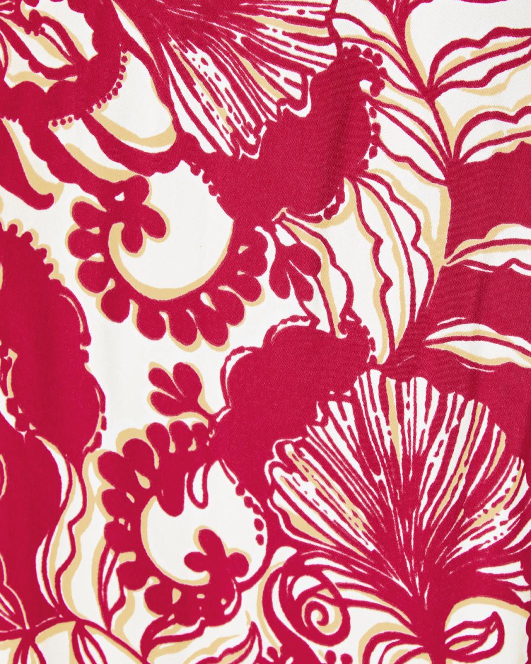 Lilly Pulitzer Olivine A-Line Dress Poinsettia Red Island Vibes | Women A-Line/Easy Dresses