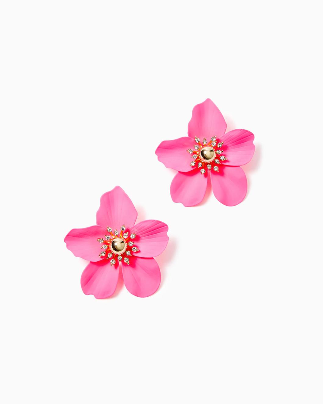 Lilly Pulitzer Oversized Orchid Earrings Roxie Pink | Women Jewelry