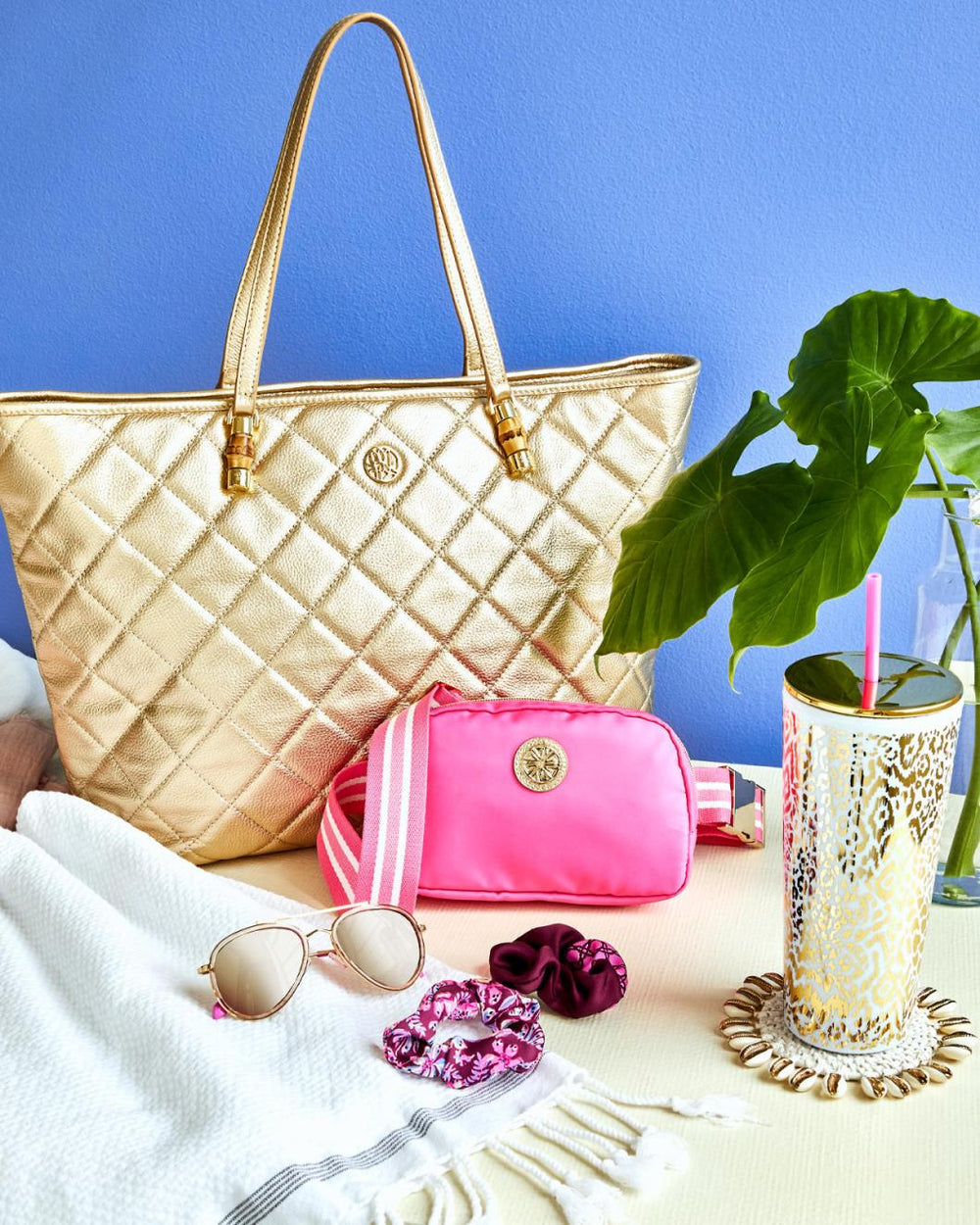 Lilly Pulitzer Oversized Scrunchie Set Amarena Cherry Tropical With A Twist | Women Hats &amp; Hair