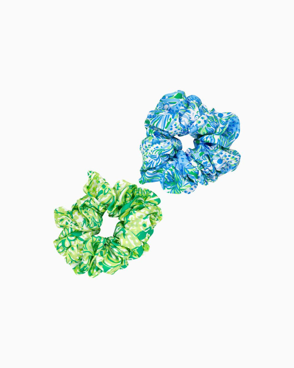 Lilly Pulitzer Oversized Scrunchie Set Hydra Blue Dandy Lions | Women Hats &amp; Hair