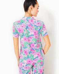 Lilly Pulitzer Pajama Button-Up Top Multi Lil Soiree All Day | Women Loungewear