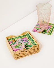 Lilly Pulitzer Paper Cocktail Napkins With Raffia Holder Multi Via Amore Spritzer | Women Tabletop