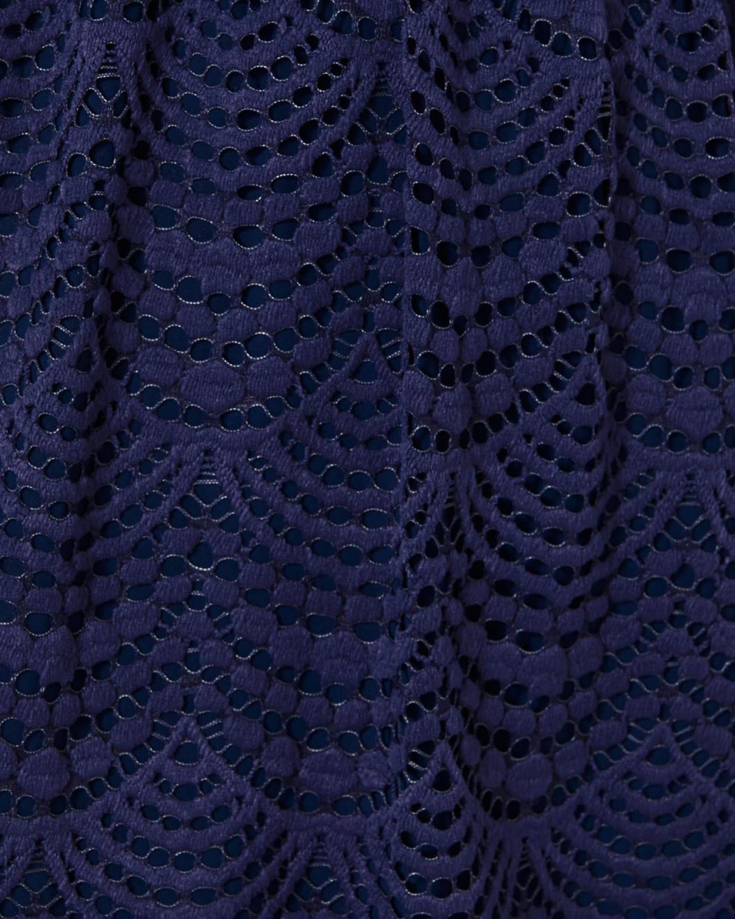 Lilly Pulitzer Parigi Skort Romper True Navy Scalloped Shell Lace | Women Rompers &amp; Jumpsuits