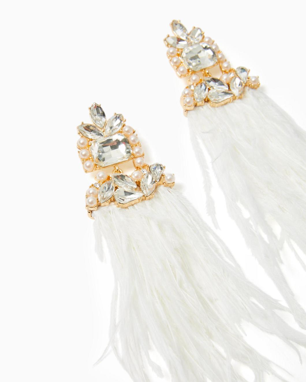 Lilly Pulitzer Party Under The Palms Earrings Resort White | Women Jewelry