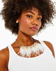 Lilly Pulitzer Party Under The Palms Necklace Resort White | Women Jewelry