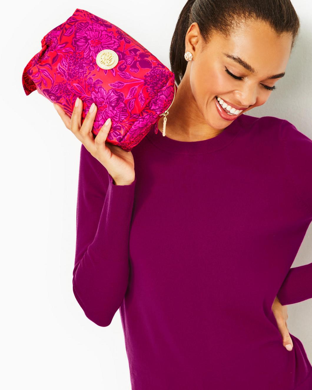 Lilly Pulitzer Pippa Pouch Amaryllis Red Secret Hideaway | Women Bags