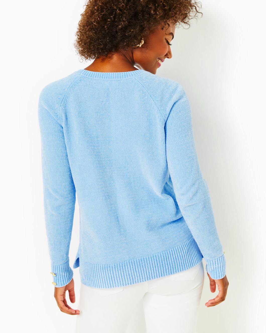 Lilly Pulitzer Praxon Sweater Bon Bon Blue | Women Tops