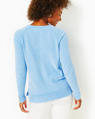 Lilly Pulitzer Praxon Sweater Bon Bon Blue | Women Tops