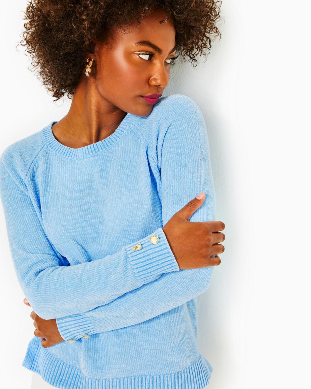 Lilly Pulitzer Praxon Sweater Bon Bon Blue | Women Tops