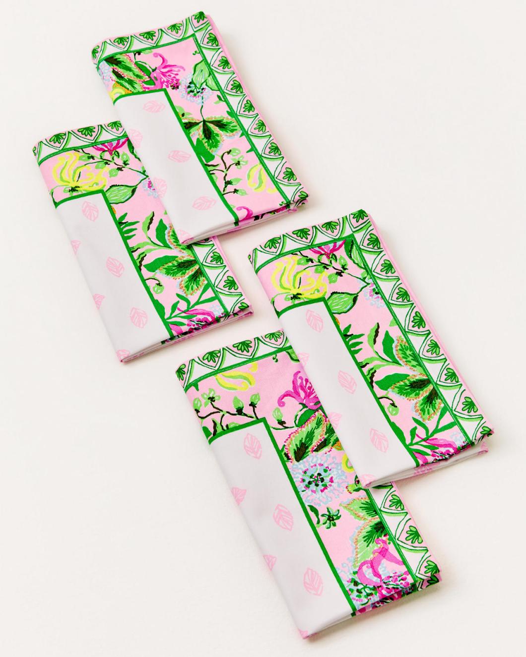 Lilly Pulitzer Printed Dinner Napkin Set Multi Via Amore Spritzer Engineered Napkins | Women Tabletop