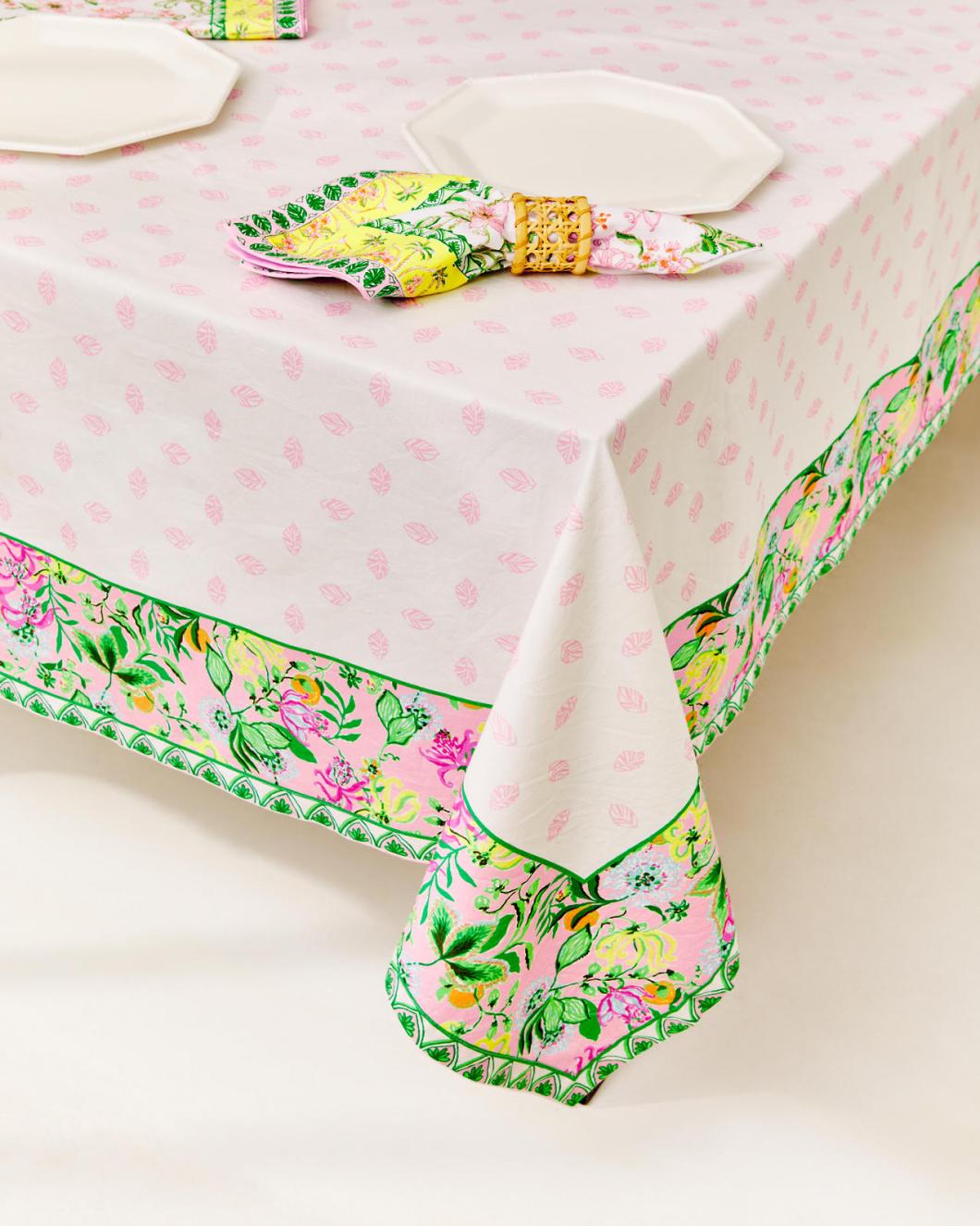 Lilly Pulitzer Printed Tablecloth Multi Via Amore Spritzer Engineered Tablecloth | Women Tabletop