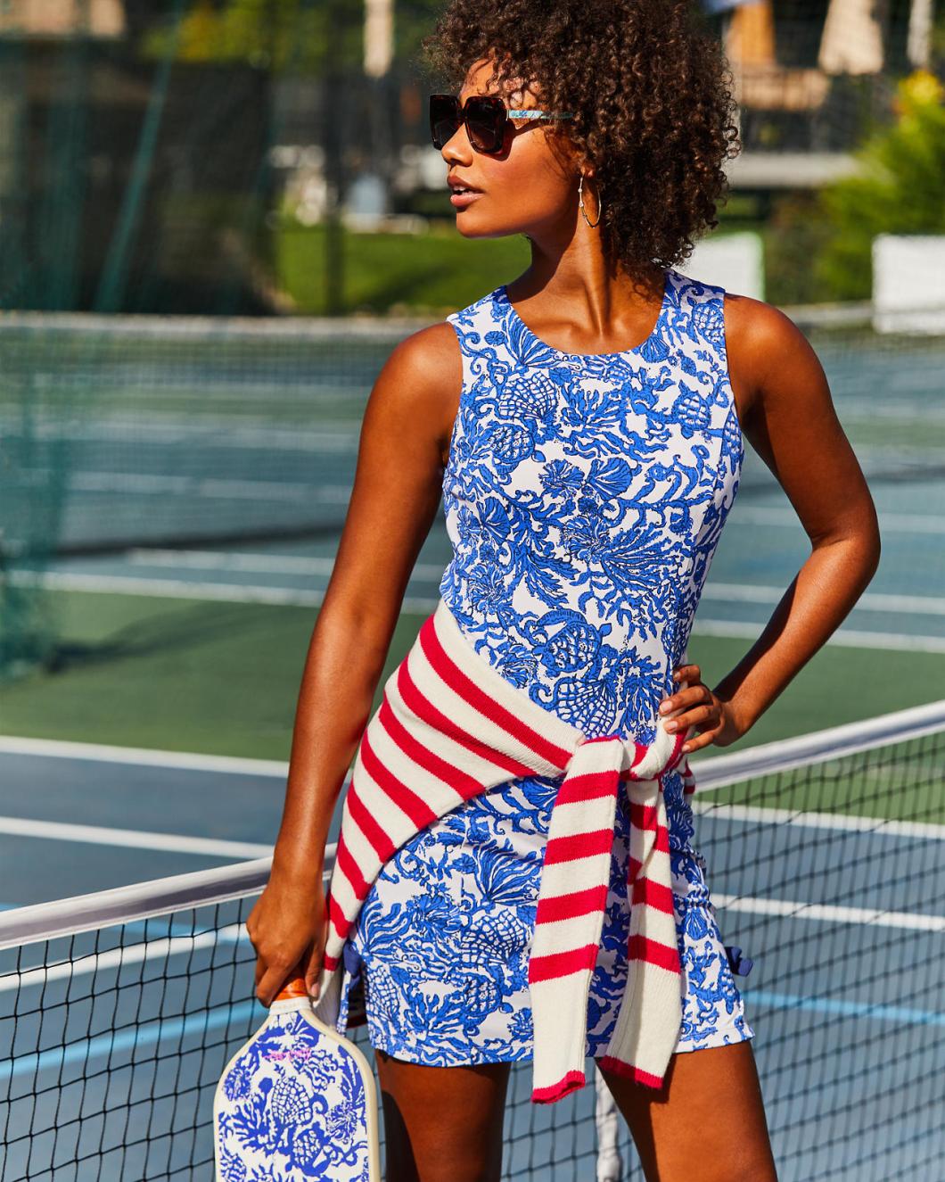 Lilly Pulitzer Quince Sweater Poinsettia Red Cruise Stripe | Women Tops