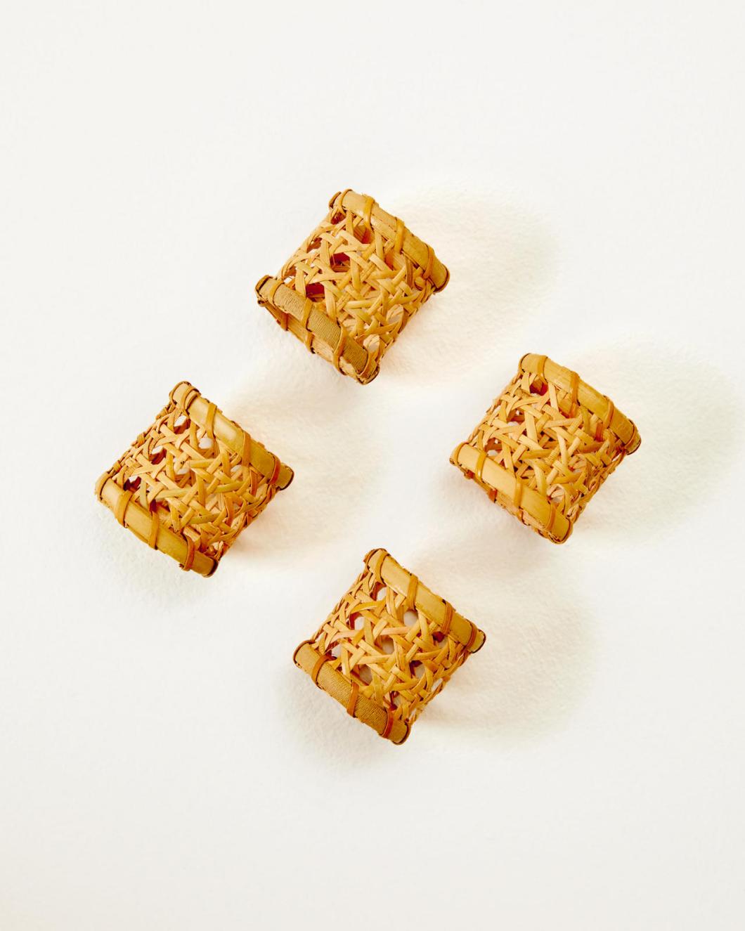 Lilly Pulitzer Raffia Napkin Rings Natural | Women Tabletop