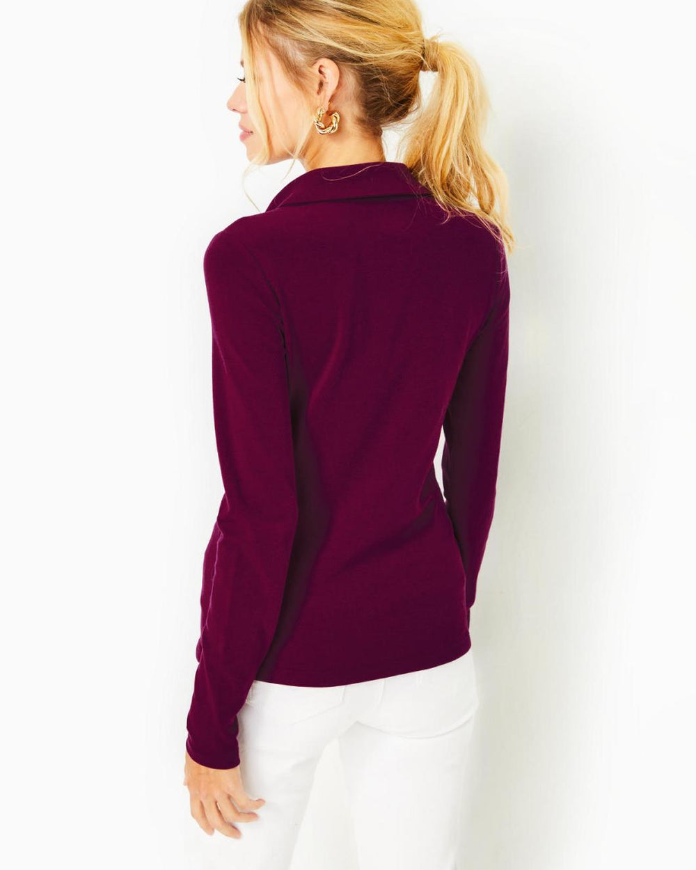 Lilly Pulitzer Reema Polo Top Amarena Cherry | Women Tops