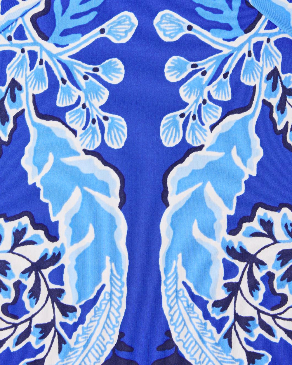 Lilly Pulitzer Renata Halter One-Piece Swimsuit Alba Blue Baja Cove Engineered Swim Bodice | Women Swimsuits