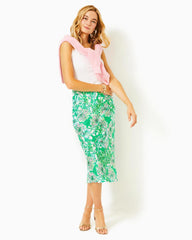 Lilly Pulitzer Rennox Midi Skirt Spearmint Blossom Views | Women Bottoms
