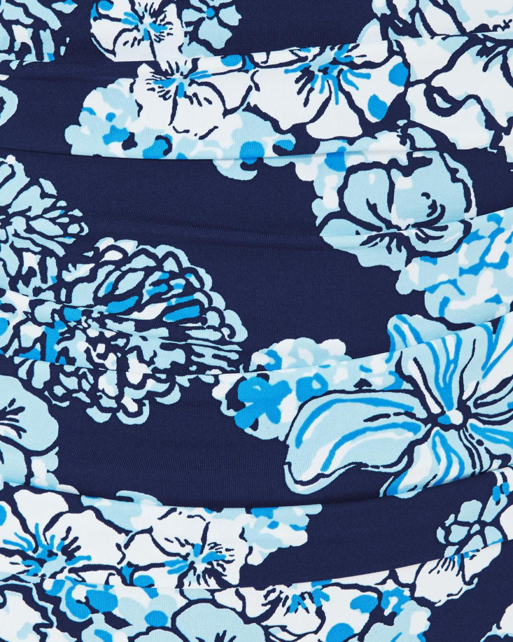 Lilly Pulitzer Rubyann One-Piece Swimsuit Low Tide Navy Bouquet All Day Swim | Women Swimsuits